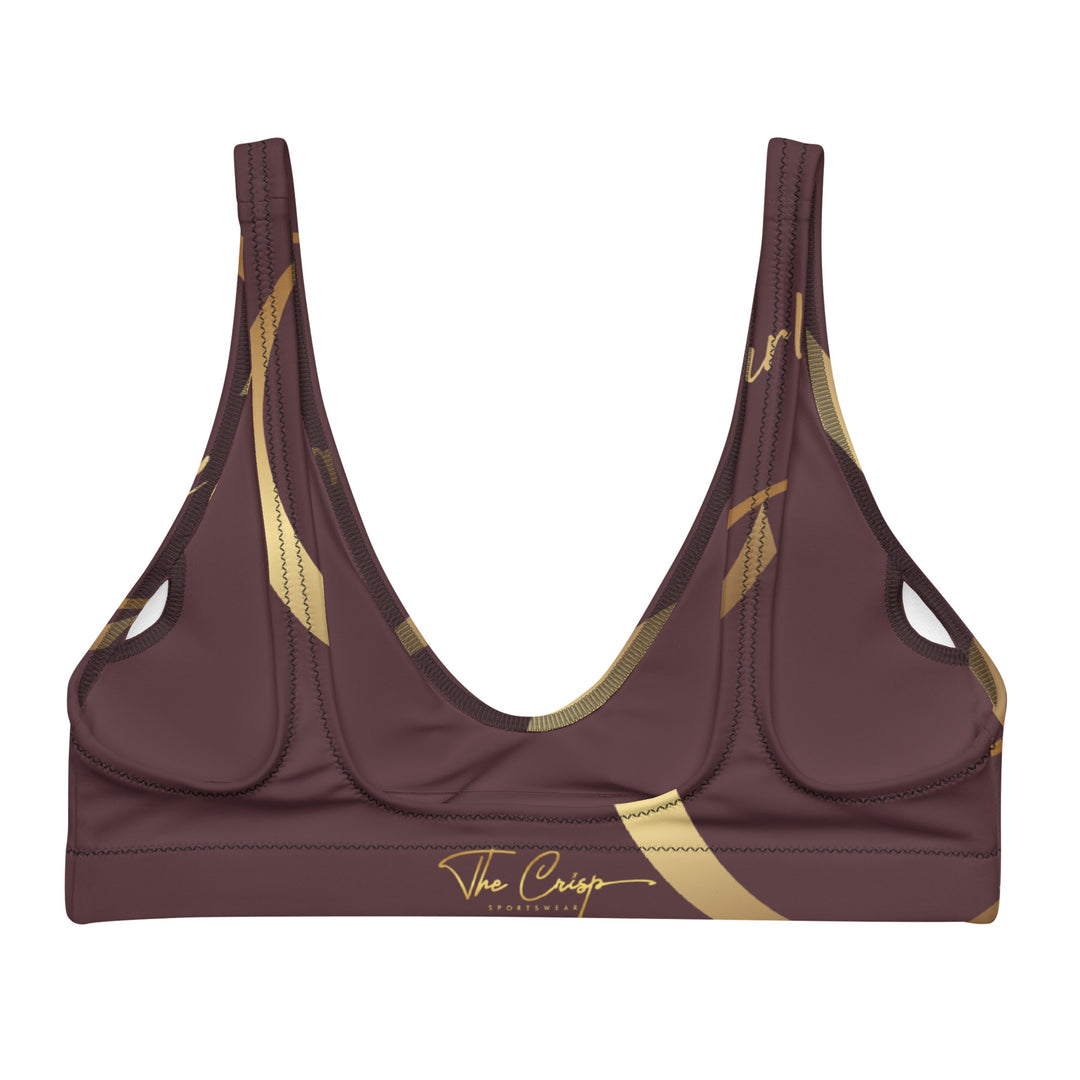 'Cab Sauvignon' Recycled padded gym bra